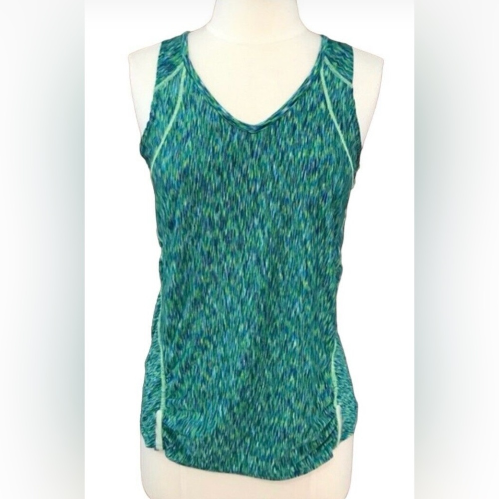 Athleta Women's Pop Space
Dye Tank Top Size S
Green Back Pocket Running
Tank